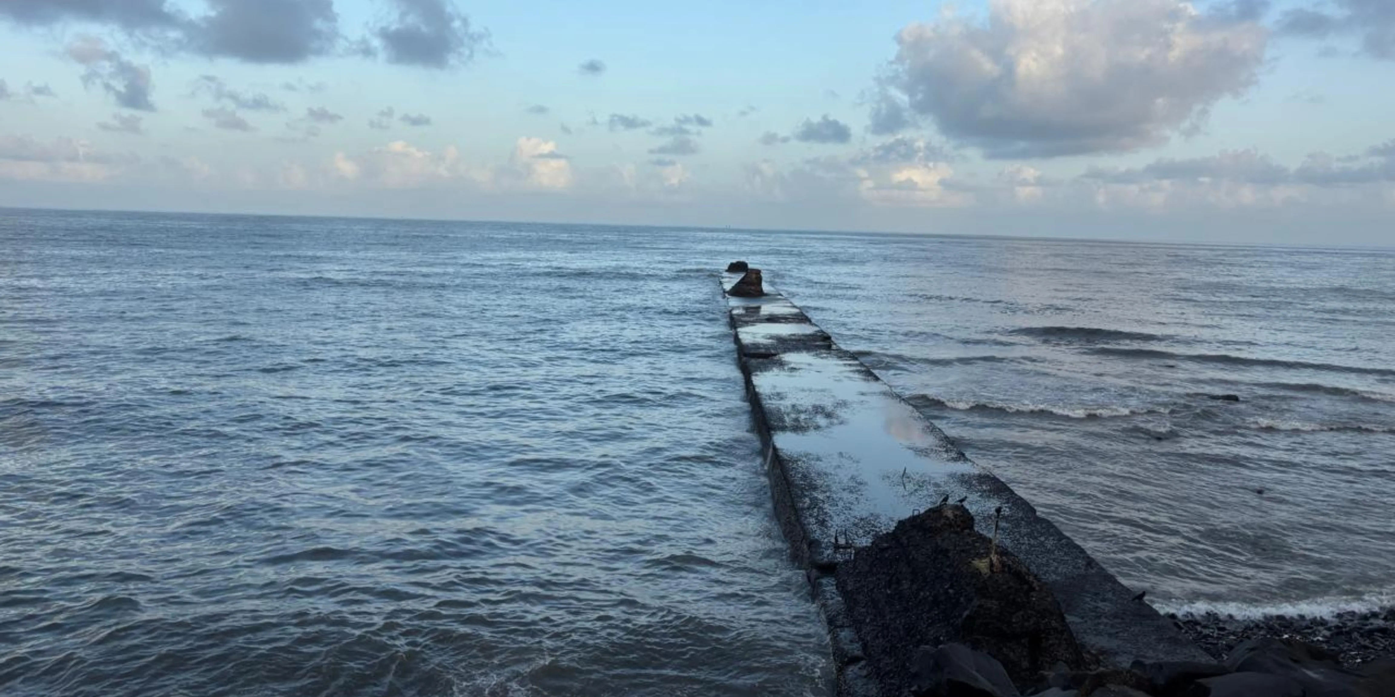 cycling at worli sea face